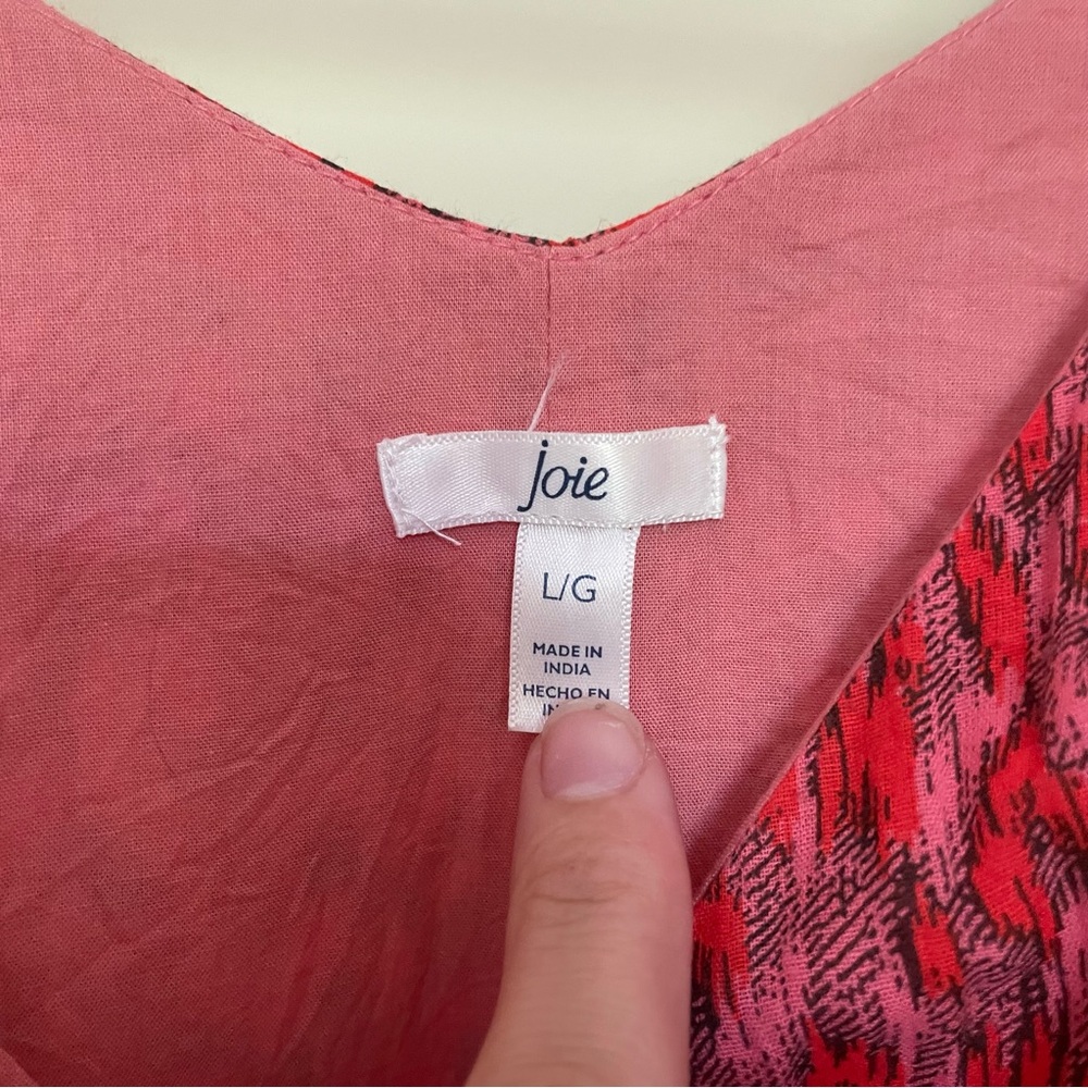 Joie 100% Cotton Bohemian Maxi Summer Sun Tank Dress Large - Picture 9 of 13